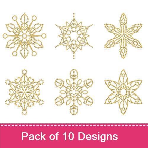 Candlewicking Snowflakes 01