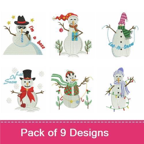 Cute Winter Snowmen 2