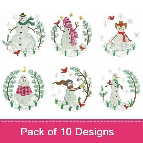 Cute Winter Snowmen 4