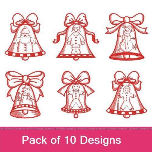 Christmas Bell Redworks