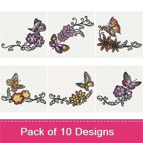 Artistic Dancing Butterflies