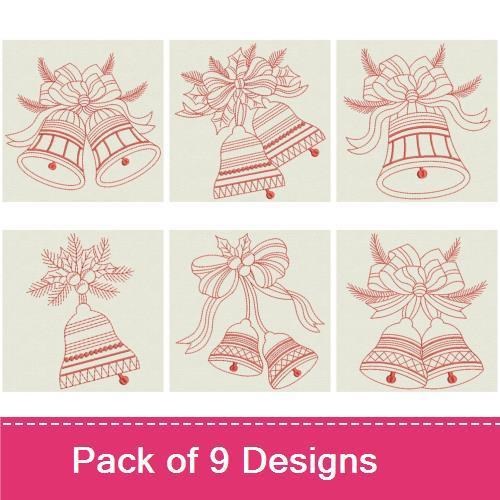 Christmas Bell Redworks