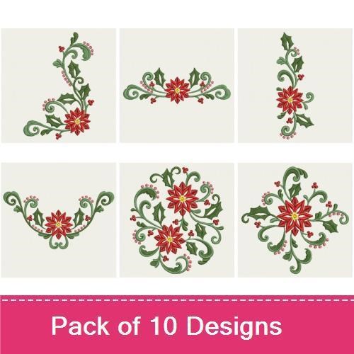 Heirloom Christmas Poinsettia Flowers