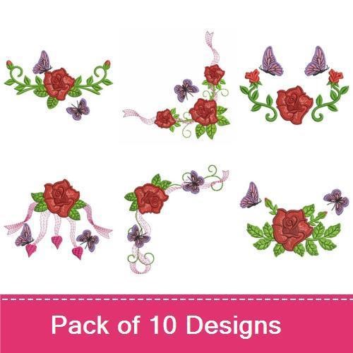 Red Roses and Butterflies