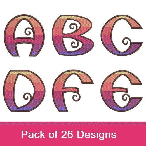 Gradient Alphabets