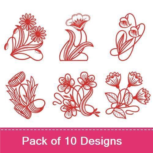 Art Nouveau Redwork 2