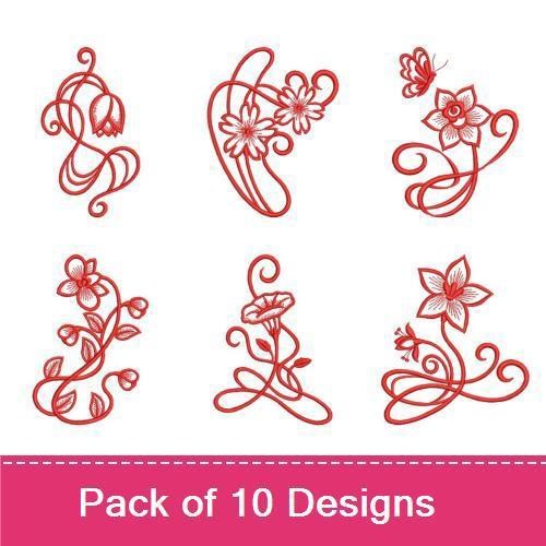 Art Nouveau Redwork 4