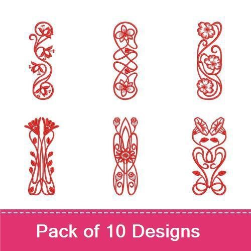 Art Nouveau Redwork 6