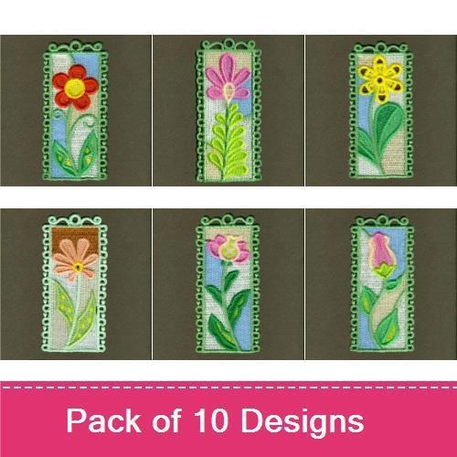 FSL Flower Bookmark