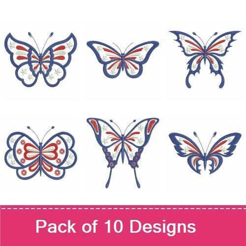 Fancy Patriotic Butterfly