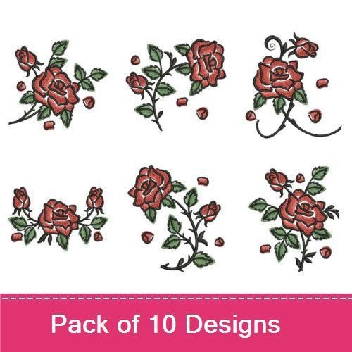 Brush Painting Roses