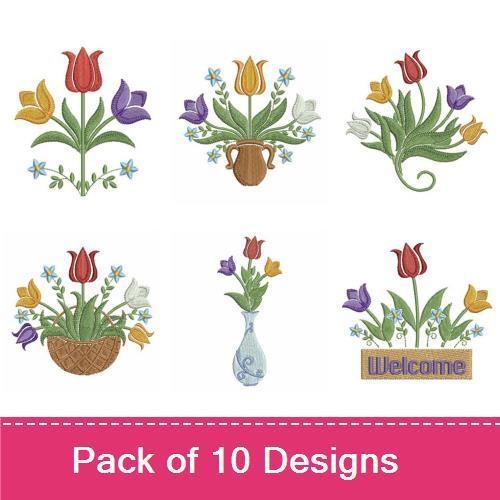 Folk Art Tulips 1