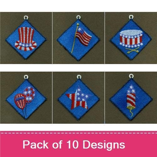 FSL Mini Patriotic Ornaments