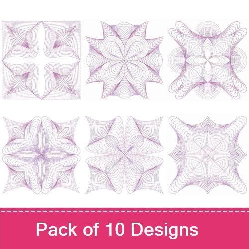 Rippled Symmetry Quilts 2
