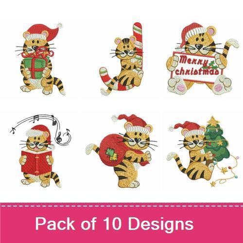 Cute Christmas Tigers