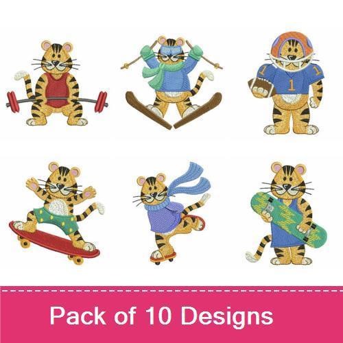 Cute Sports Tigers