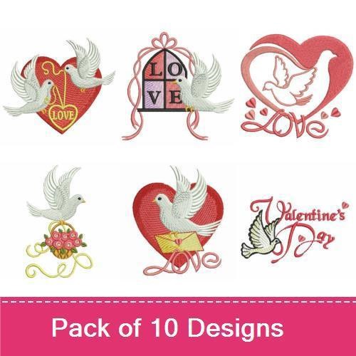 Assorted Valentine Doves