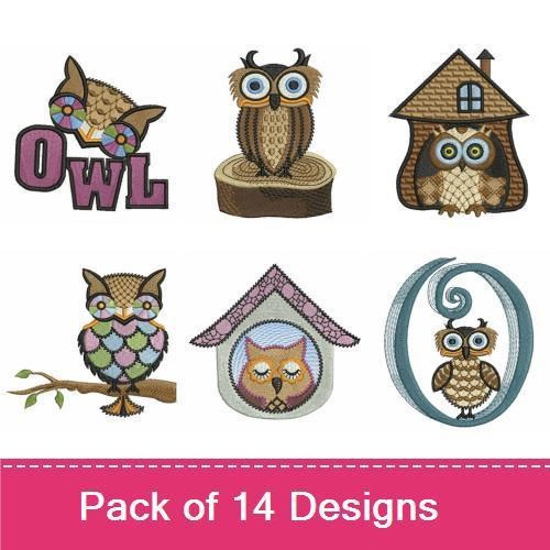 Folk Art Owls