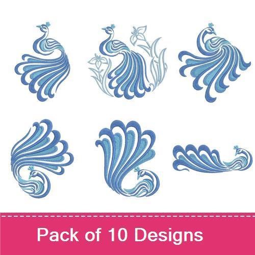 Blue Peacocks