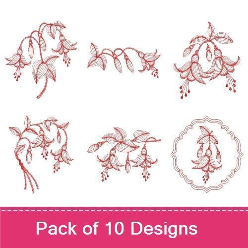 Redwork Fuchsia