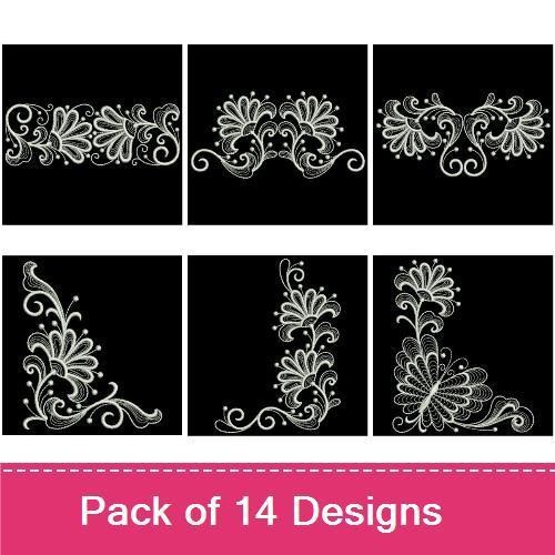 Whitework Flower Quilts