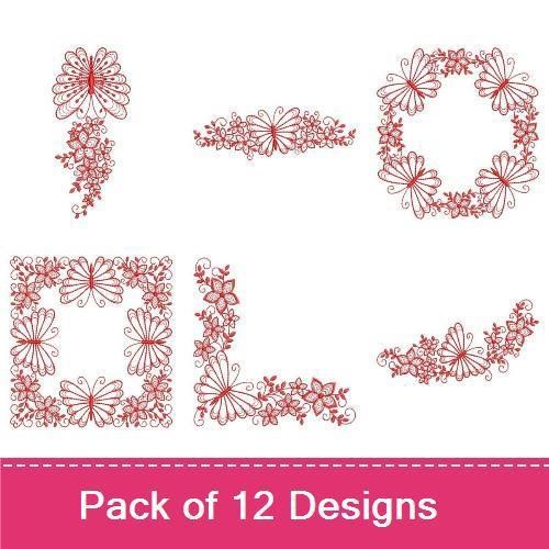 Redwork Heirloom Butterfly