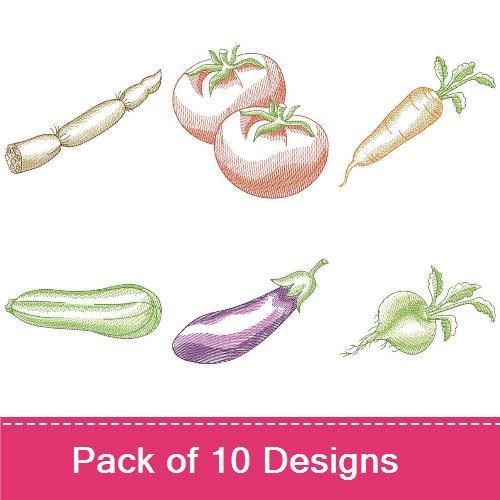 Sketched Vegetables