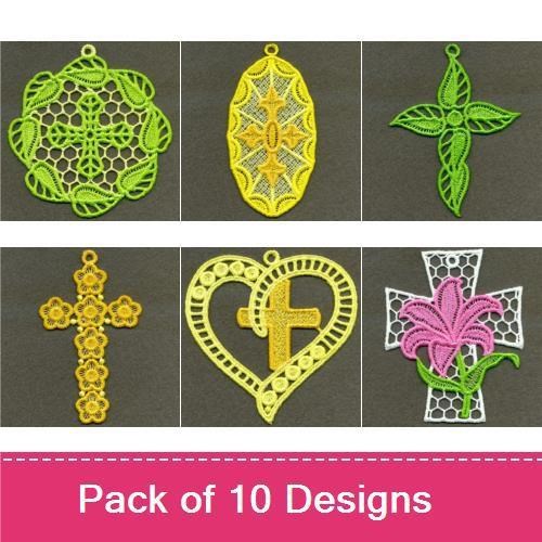 FSL Crosses Ornaments