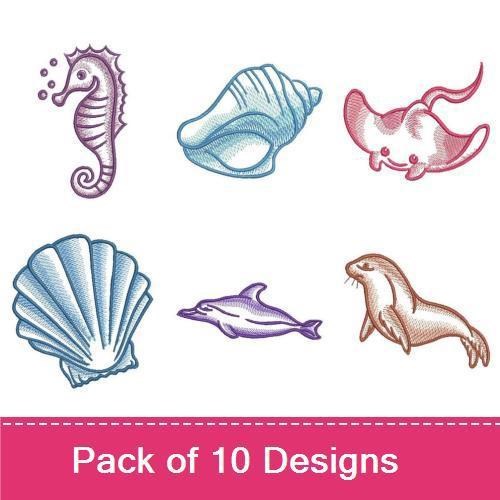 Sketched Sea Animals