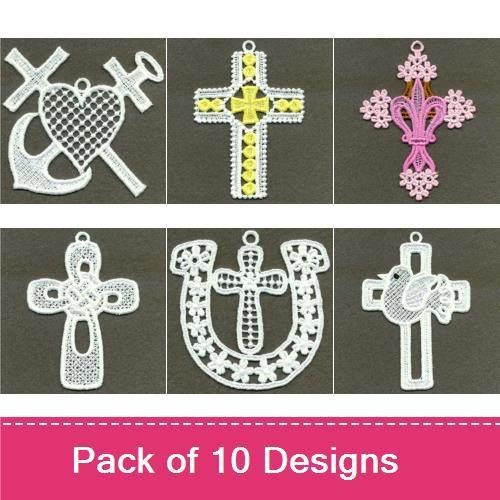 FSL Cross Ornament