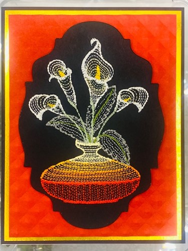 Rippled Floral Vases