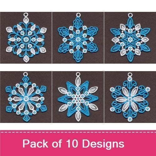 FSL Crystal Snowflakes