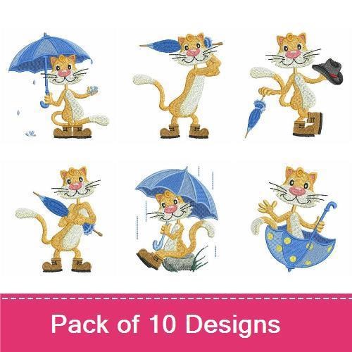 Cat With Umbrella