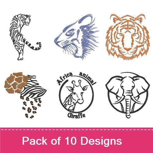 African Animal Silhouettes