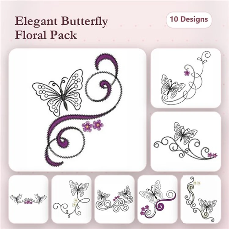 Swirly Butterflies 3
