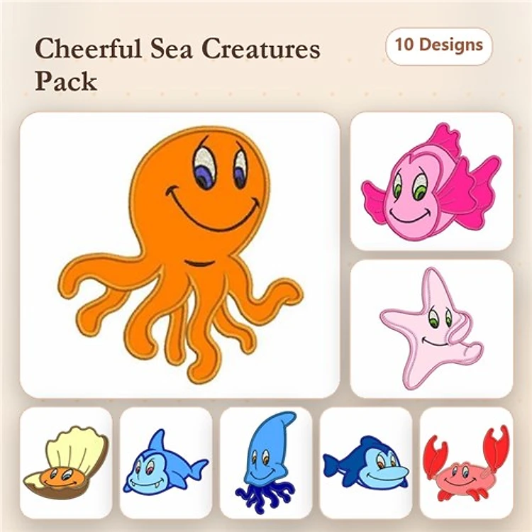 Applique Sea Friends