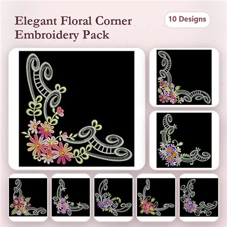 Elegant Flower Corners