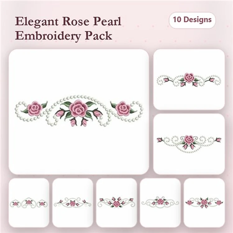 Pearl Roses Borders 2