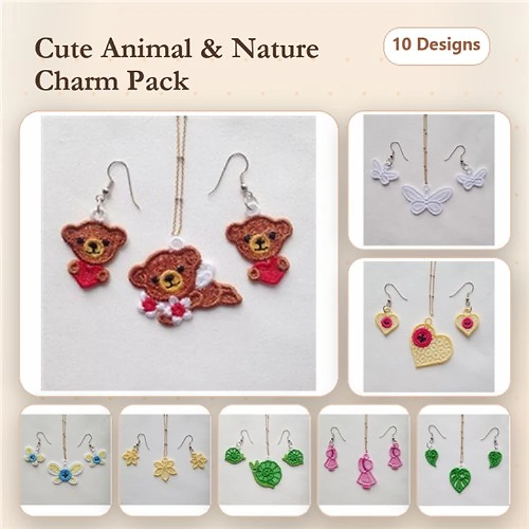 FSL Earrings And Pendant 2