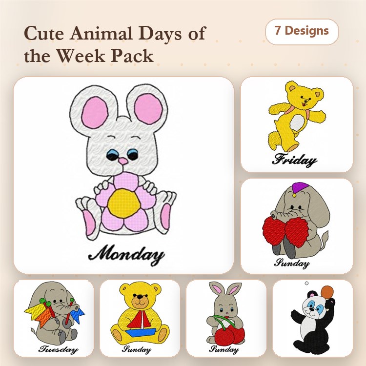 Days Of The Week Animals
