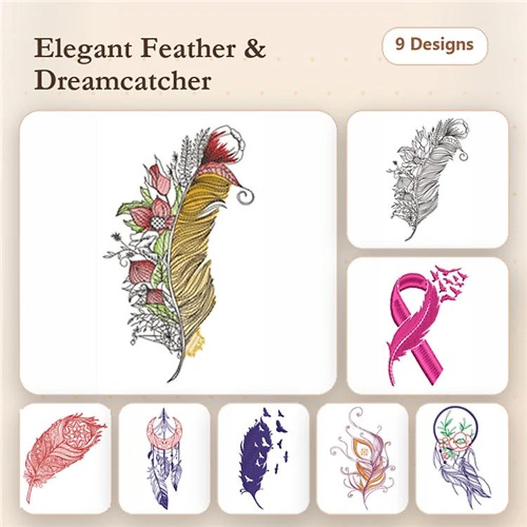 Artistic Beautiful Feather Collection