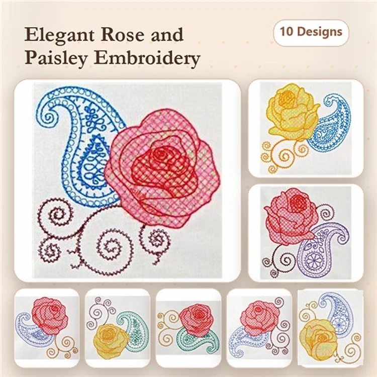 Rose Flower bloom set