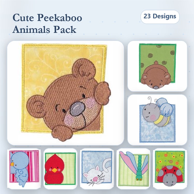 Animal Embroidery Bundle – Cute Characters (23 Designs)