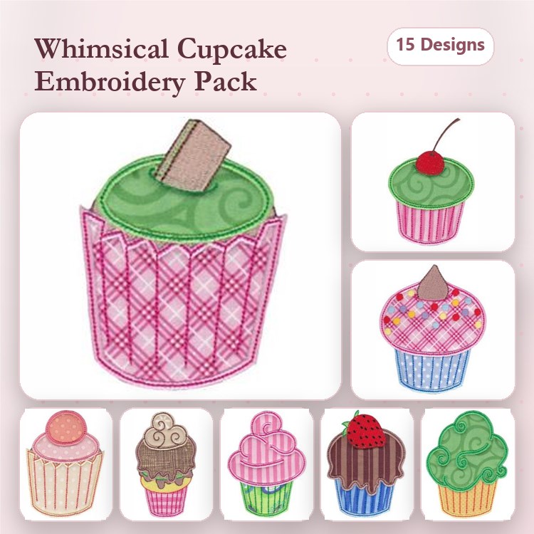 Simply Cupcakes Applique
