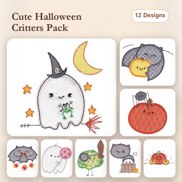Halloween Critters Applique