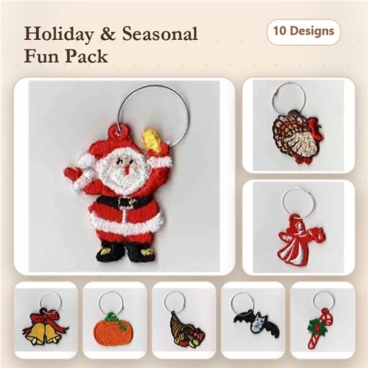 Multi Holiday Wineglass Markers