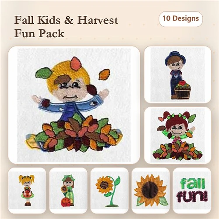 Applique Autumn Kids
