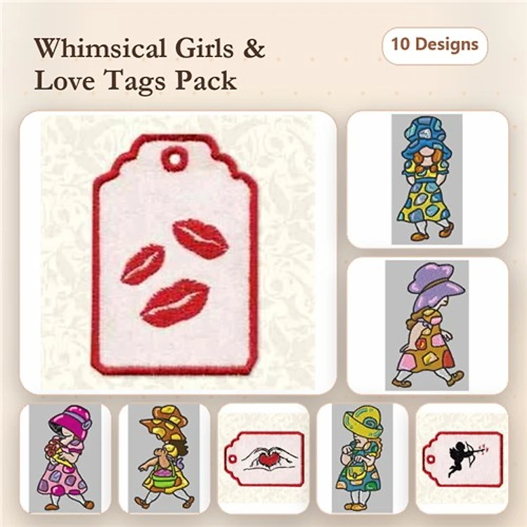 In The Hoop Valentine Gift Tags