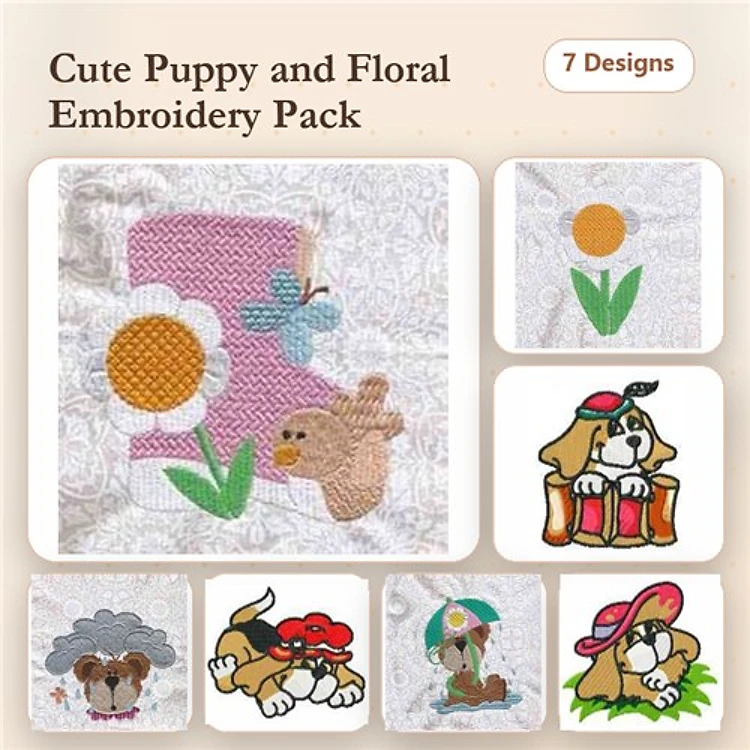 Woodpecker & Squirrel Embroidery Bundle – Cute Animal Designs (10 Designs)
