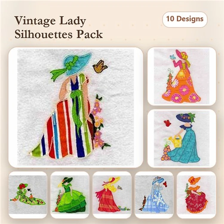 Applique Bonnets and Birds
